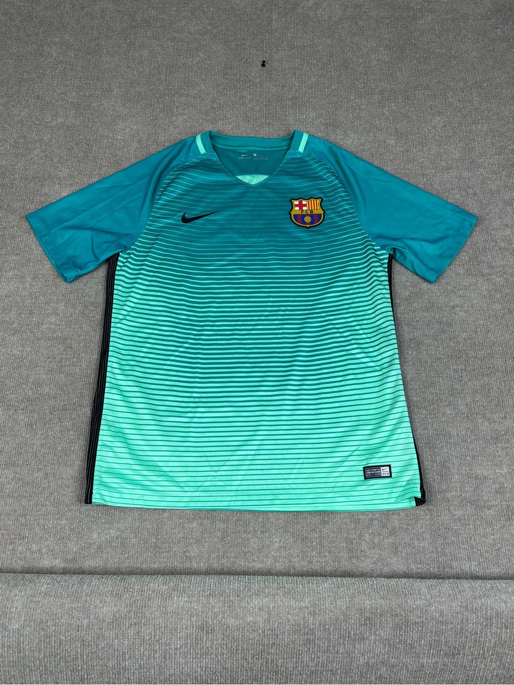 Nike Barcelona Jersey Mens Large FCB Third Jersey Football Soccer Dri Fit 776854